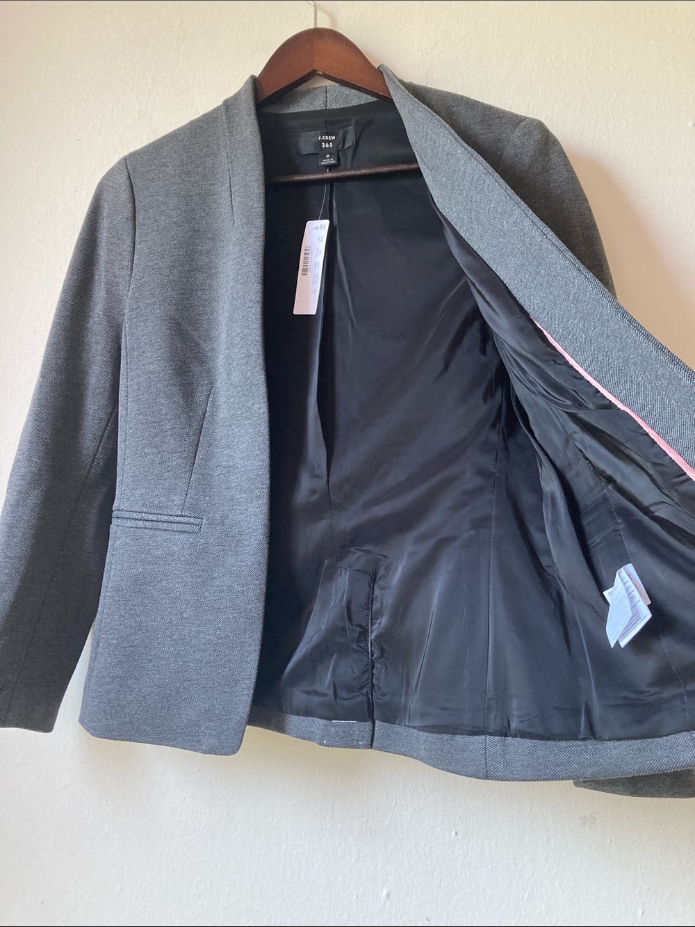 J. Crew Going Out Open-Front Blazer H2743 Women's 6 Stretch Minimalist - Picture 11 of 16